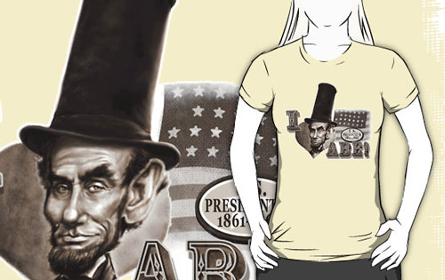 I Love Abe Lincoln Caricature