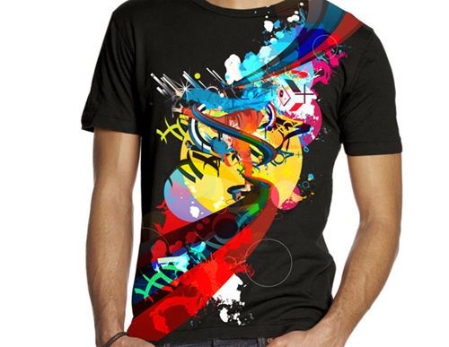 Graffiti On Tee Shirts