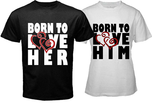 Download Expressions of Love in Couple T-shirt Prints | Wertee