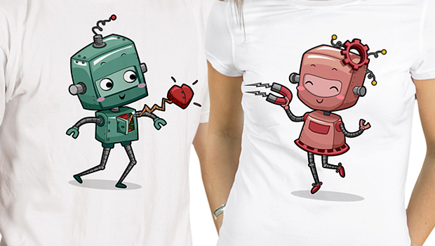 Expressions of Love in Couple T-shirt Prints