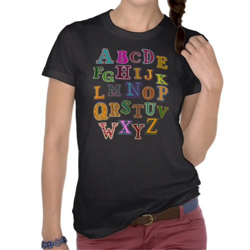 Alphabet Patches T-Shirt