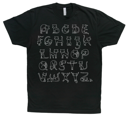 Cat Alphabet T-Shirt